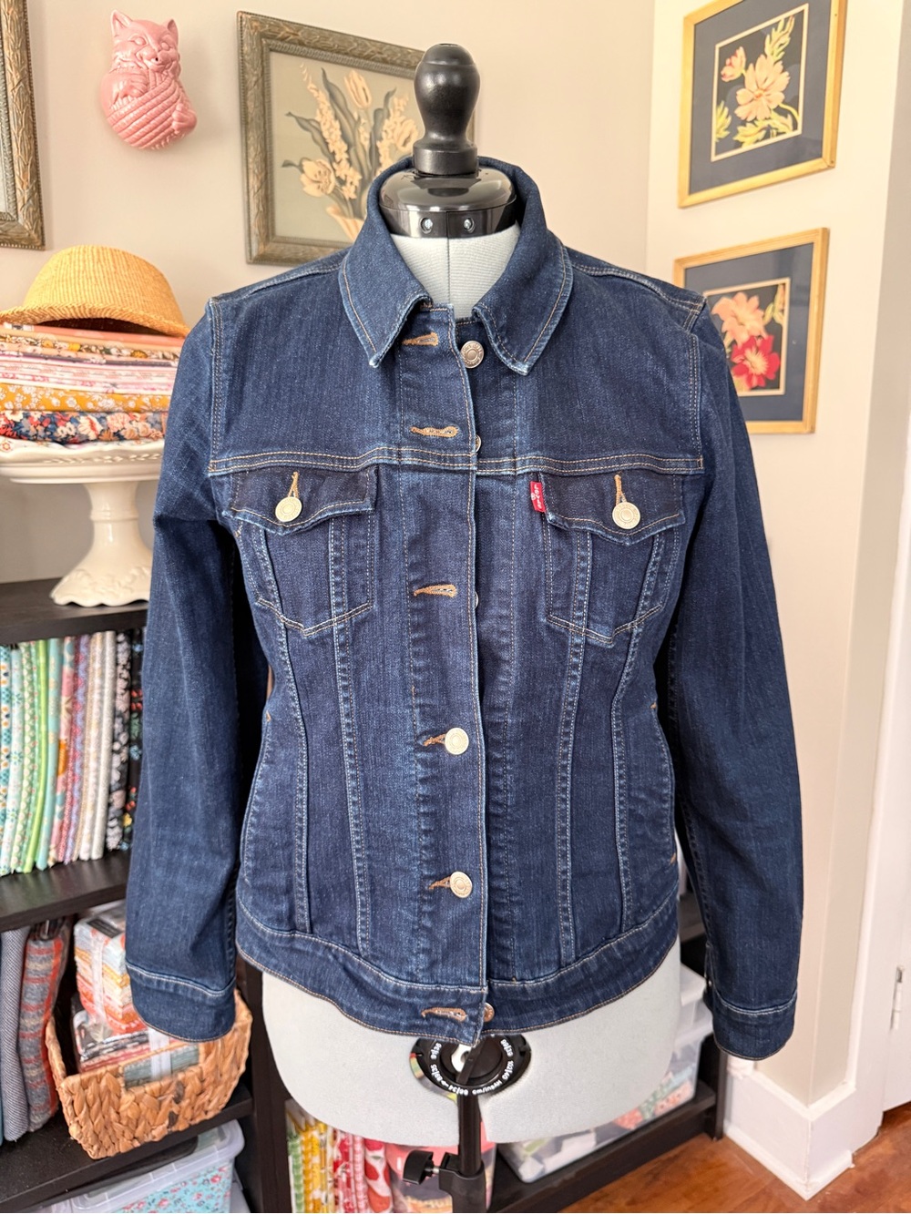 Levi's Dark Blue Denim Jean Jacket - Women's
